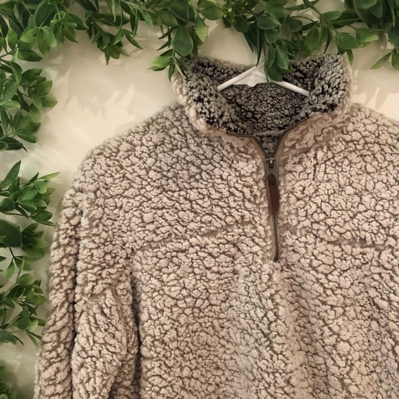 Thread and Supply Fuzzy Quarter Zip Sweater - Picture 4 of 6